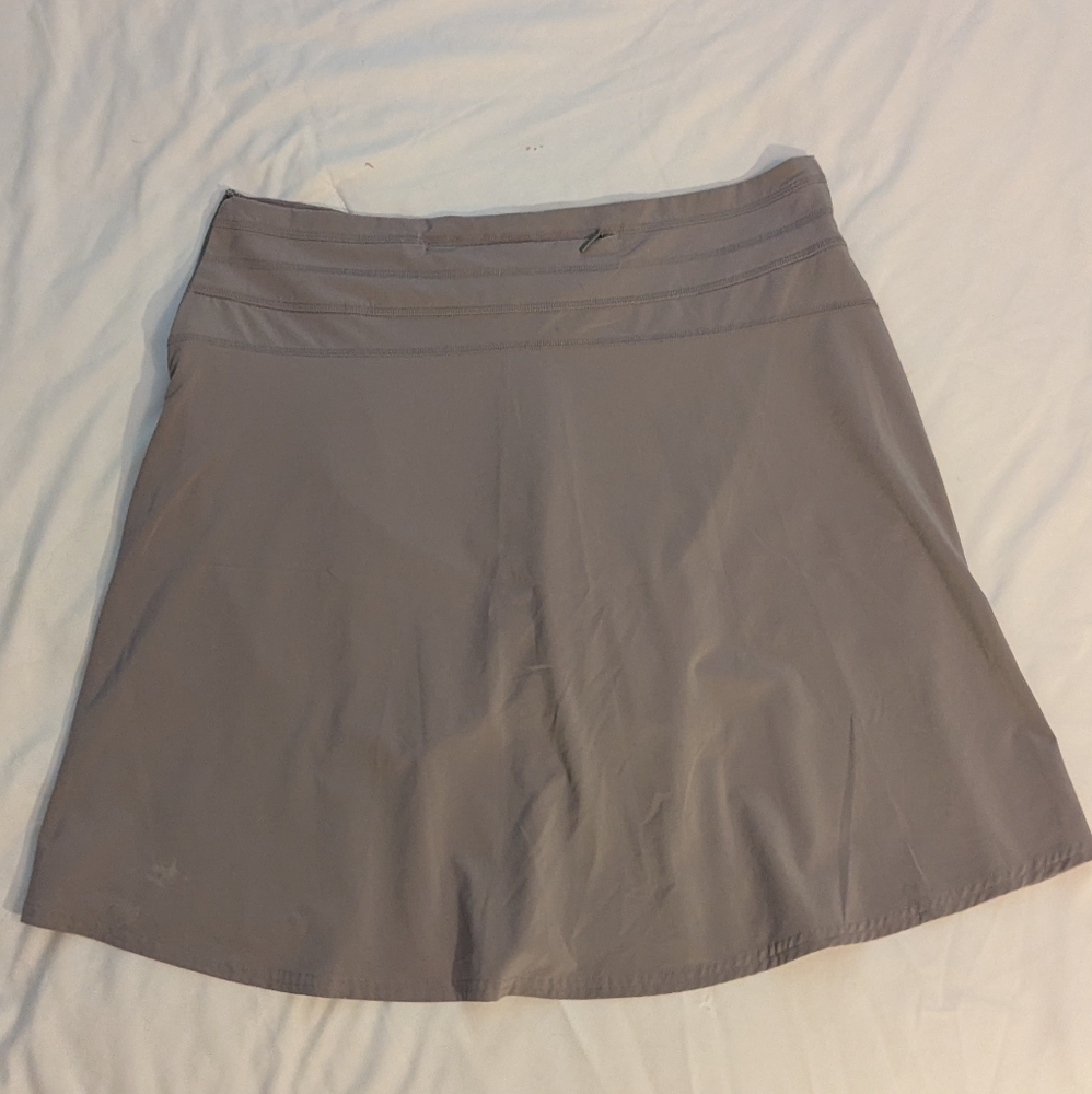 Athleta Skort Women's 12 Light Gray Dri-fit Midi Length - Picture 4 of 4